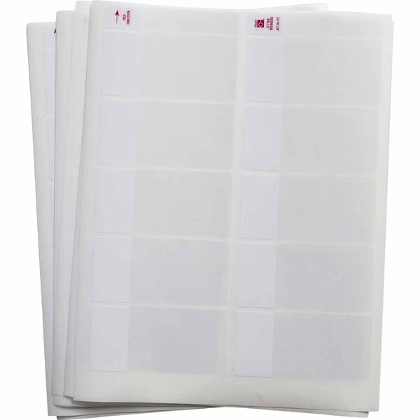 Brady JetTab Self-Laminating Vinyl Lbls 3.75 in H x 1.8 in W White, Clear 50/PK JET-34-117-0.5 - main